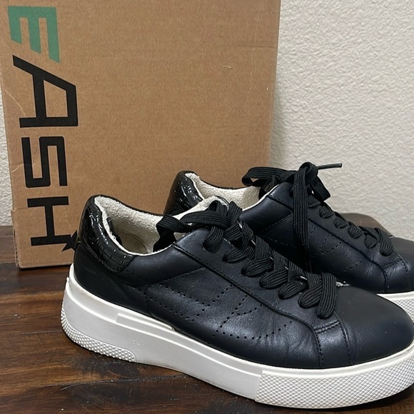 Ash Shoes - Ash Fury Bis black casual fashion sneakers  size 36 size  6